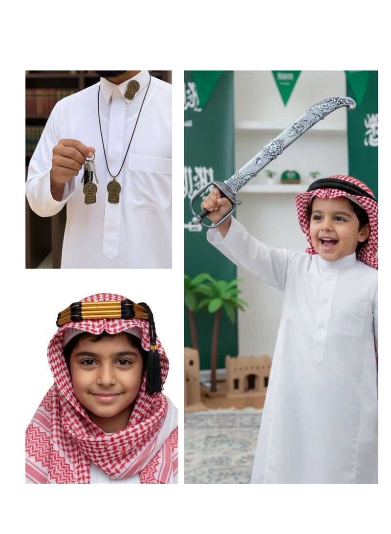 Premium 3 Items Foundation Day 1727 Scarf & Desk Flag Combo - Image 3